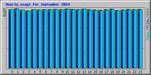 Hourly usage for September 2024