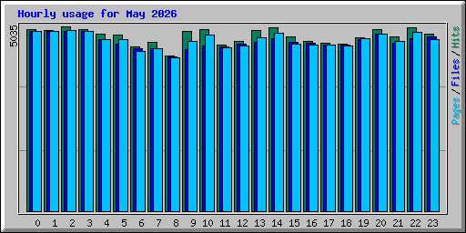 Hourly usage for May 2026